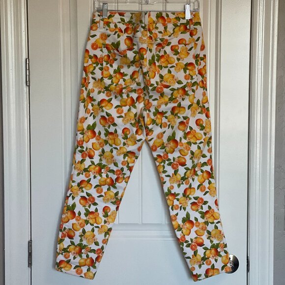Talbots Women's Jegging Crops Lemon and Oranges - 10 - Picture 4 of 7
